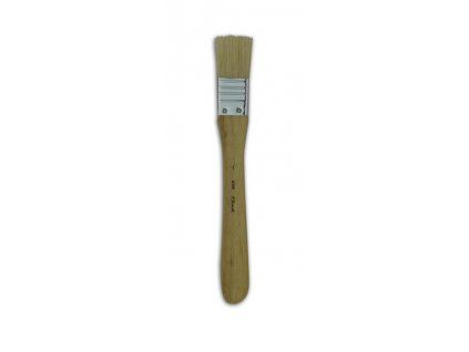 Plochý štětinový spalter t_brush 8009 šíře 25 mm z bílé vepřové štětiny
