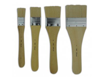 Plochý štětinový štětec spalter t_brush 8009, šířka 32 mm, bílá vepřová štětina