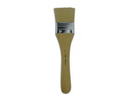 Plochý široký štětinový štětec t_brush Spalter 8009, šířka 56 mm, bílá vepřová štětina