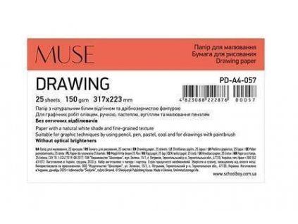 Skicák Shkolyaryk Muse Drawing A4+, 20 listů, papír 150 g/m2 na kreslení