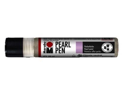 Marabu Pearl Pen 25 ml tekuté pero s třpytivou perletí, barva bílá