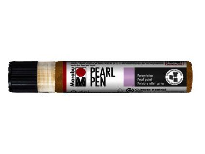Marabu Pearl Pen 25 ml tekuté pero třpytivě zlaté, perleťová barva na textil a další povrchy