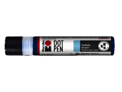 Marabu Dot Pen tečkovací pero 25 ml, odstín medium blue, matná perleťová barva
