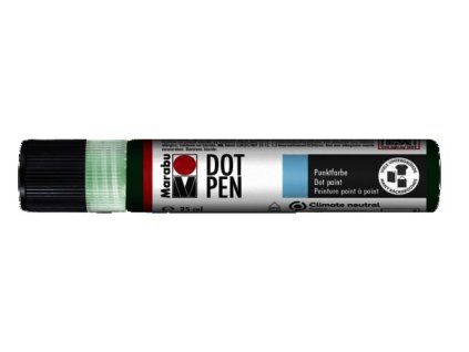 Marabu Dot Pen tečkovací pero 25 ml, odstín rich green, matná reliéfní barva na vodní bázi