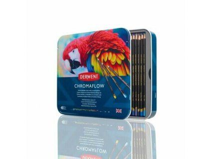 Derwent Chromaflow sada 48 uměleckých pastelů s měkkým jádrem, vysoce pigmentované barvy