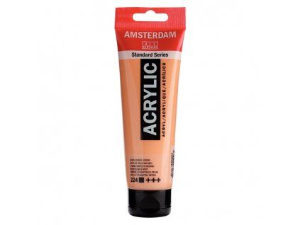 Royal Talens Amsterdam akrylová barva 120 ml, odstín 224 Naples yellow red, saténový povrch