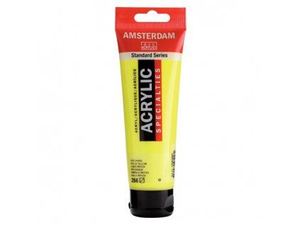 Akrylová barva Royal Talens Amsterdam 120 ml, fluorescentní odstín 256 Reflex Yellow
