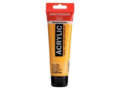 Akrylová barva Royal Talens Amsterdam 120 ml, odstín 270 Azo Yellow Deep, žlutá