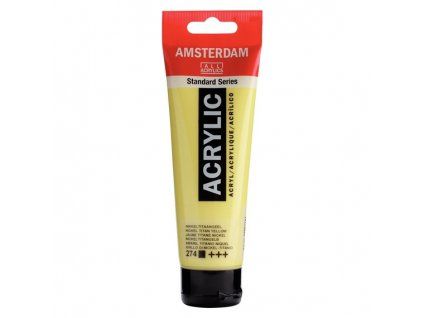 Royal Talens Amsterdam akrylová barva 120 ml, odstín 274 Nickel Titan yellow, středně viskózní