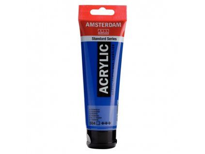 Royal Talens Amsterdam akrylová barva 120 ml, odstín 504 Ultramarine modrá