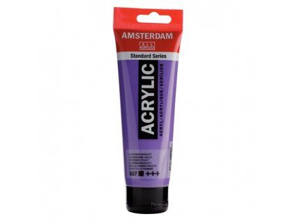 Akrylová barva Royal Talens Amsterdam 120 ml, odstín 507 Ultramarine Violet, fialová