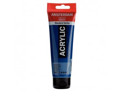 Royal Talens Amsterdam akrylová barva 120 ml, odstín 557 Greenish Blue, modrá