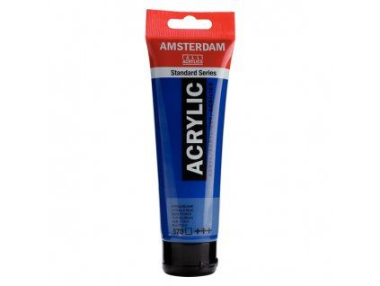 Royal Talens Amsterdam akrylová barva 120 ml, odstín 570 Phthalo Blue, střední viskozita