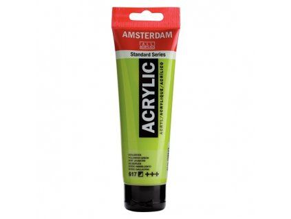 Royal Talens Amsterdam akrylová barva 120 ml, odstín 617 Yellowish Green, zelená