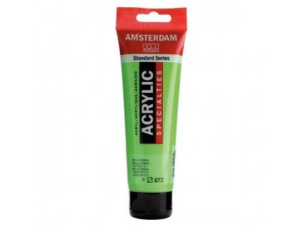 Royal Talens Amsterdam akrylová barva 120 ml, odstín 672 Reflex Green, fluorescentní zelená
