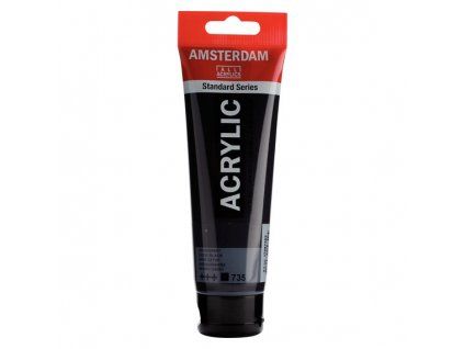 Royal Talens Amsterdam akrylová barva 120 ml, odstín 735 Oxide Black, saténový povrch