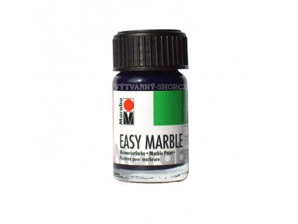 Marabu Easy Marble 15 ml mramorovací barva odstín 254 dark denim, modrá