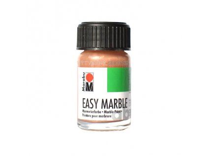 Marabu Easy Marble mramorovací barva 15 ml, odstín 734 rose gold, metalická