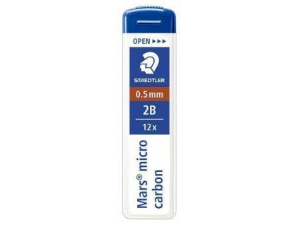 Tuhy do mikrotužky Staedtler Mars Micro Carbon 0,5 mm, tvrdost 2B, balení 12 ks