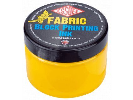 ESSDEE tiskařská barva na textil 150 ml, žlutá odstín pro linorytový tisk