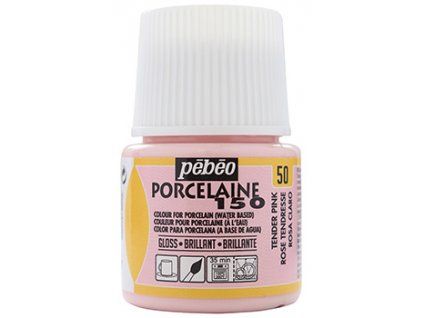 Pébéo Porcelaine 150 45 ml vypalovací barva na porcelán a sklo, odstín 50 růžová něžná