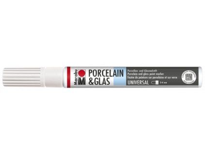 Marabu Porcelain Painter fix na porcelán a sklo, šířka stopy 2-4 mm, zelená barva
