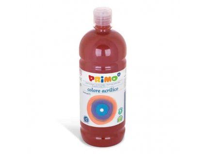 Akrylová barva Primo 1000 ml, odstín hnědá siena pálená, lahvička s dávkovacím uzávěrem