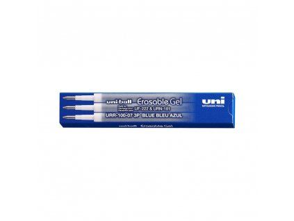 UNI náplně Erasable Gel modré, sada 3 ks pro gumovací pera URN181 a UF222