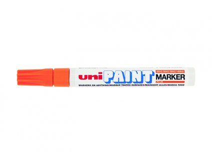 Uni PX-20 lakový popisovač s klínovým hrotem 2,2 až 2,8 mm, odstín oranžová