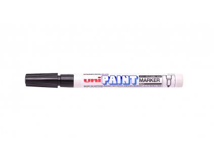 Uni PX-21 lakový popisovač černý, klínový hrot 0,8 až 1,2 mm, olejová báze