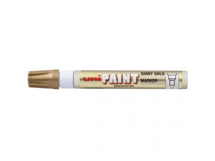 Uni PX-20 lakový popisovač s klínovým hrotem 2,2 až 2,8 mm, lesklý zlatý