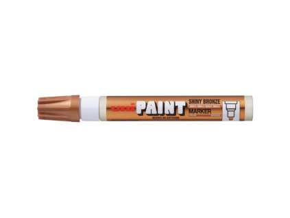 Uni PX-20 lakový popisovač s klínovým hrotem 2,2 až 2,8 mm, lesklá bronzová barva