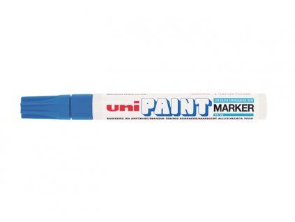 Uni PX-20 lakový popisovač světle modrý, klínový hrot 2,2 až 2,8 mm, olejová báze