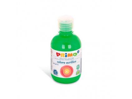 Akrylová barva Primo 300 ml odstín zelená, lahvička s dávkovacím uzávěrem