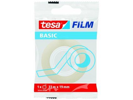 Lepící páska Tesa čirá, šíře 19 mm, návin 33 m, univerzální samolepící páska