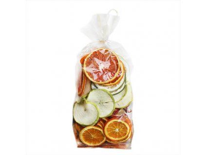 Vánoční dekorační mix 150 g, sušené pomeranče, jablka, limetka a červený pomeranč