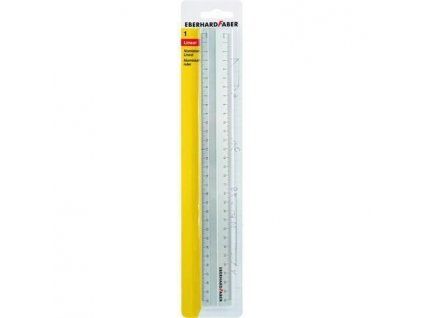Hliníkové pravítko Eberhard Faber 30 cm s oboustrannou stupnicí v cm a mm