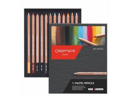 Caran D'Ache Pastel Pencils sada 12 suchých pastelů v tužce, kartonový box