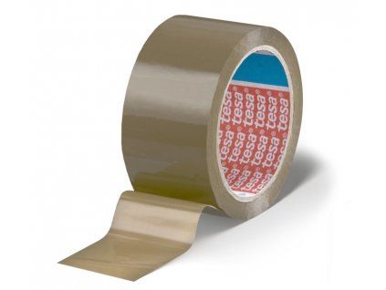 TESA balící lepící páska HotMelt 48 mm x 66 m, barva havana, PP fólie