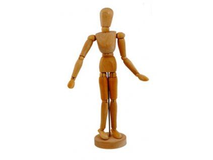 Daler Rowney dřevěný manekýn 30 cm, mužská figurína s pohyblivými klouby pro kresbu