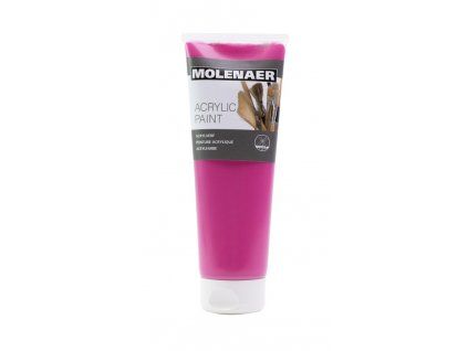 Akrylová barva Molenaer 250 ml, odstín magenta, sytá krycí barva na vodní bázi