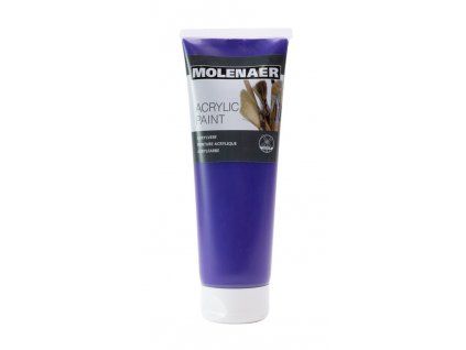 Akrylová barva Molenaer 250 ml odstín fialová, vysoký podíl pigmentu, vodou ředitelná