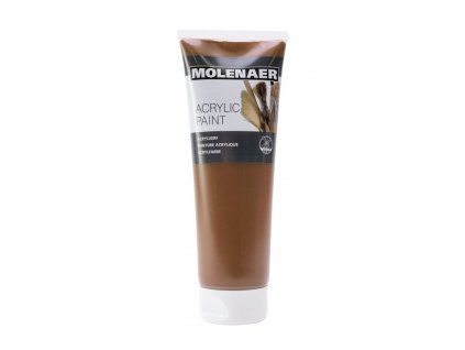Molenaer akrylová barva 250 ml, odstín hnědá, vysoký podíl pigmentu