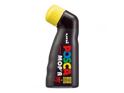 Akrylový popisovač Uni Posca MOP'R 3-19 mm, žlutá barva, XXL pěnový hrot