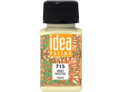 Maimeri Idea Patina bezbarvý vrchní lak 60 ml pro fixaci patin na vodní bázi