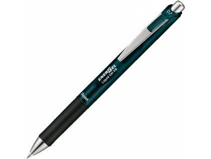 Pentel EnerGel BL77 gelový roller 0,7 mm, petrolejová barva, klikací mechanismus, grip