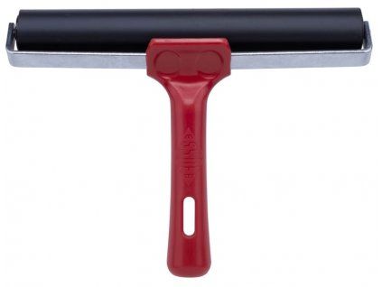 Gumový váleček EssDee na linoryt 200 mm s plastovou rukojetí, průměr 30 mm, černý