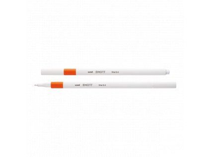 Uni EMOTT liner Mitsubishi Pencil 0,4 mm, tenký fix, odstín oranžová