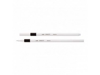 Uni EMOTT liner 0,4 mm černý, Mitsubishi Pencil, jemný hrot pro kresbu a písmo