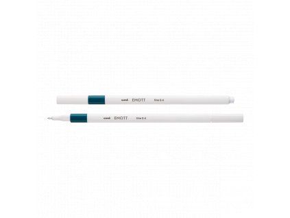 Uni EMOTT liner Mitsubishi Pencil 0,4 mm, tenký fix v odstínu modrozelená